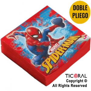 SPIDERMAN SERVILLETAS PREMIUM x 20